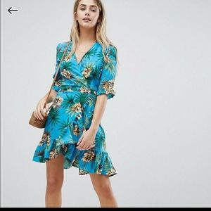 ASOS Boohoo Tropical Print Dress